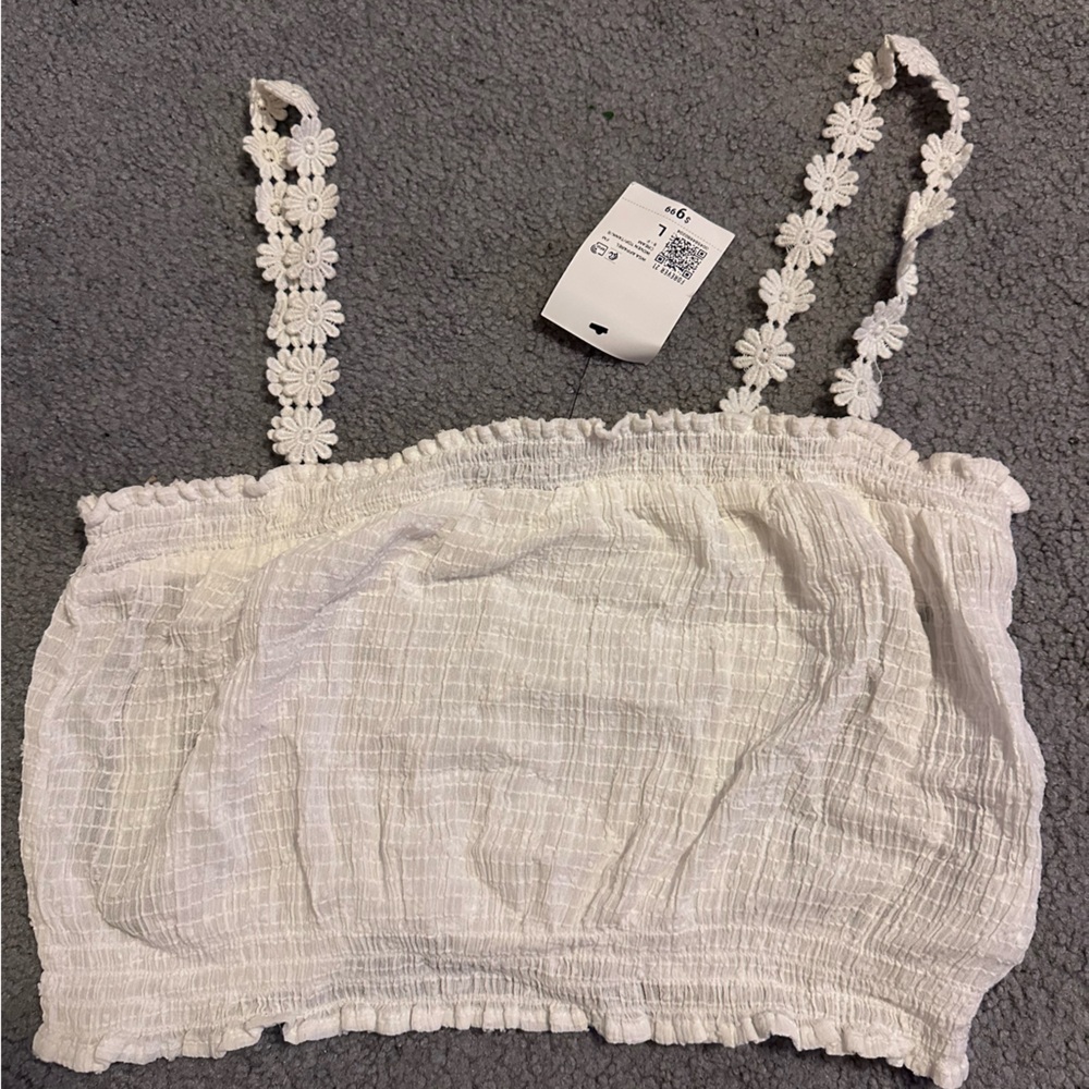 White Crop Top